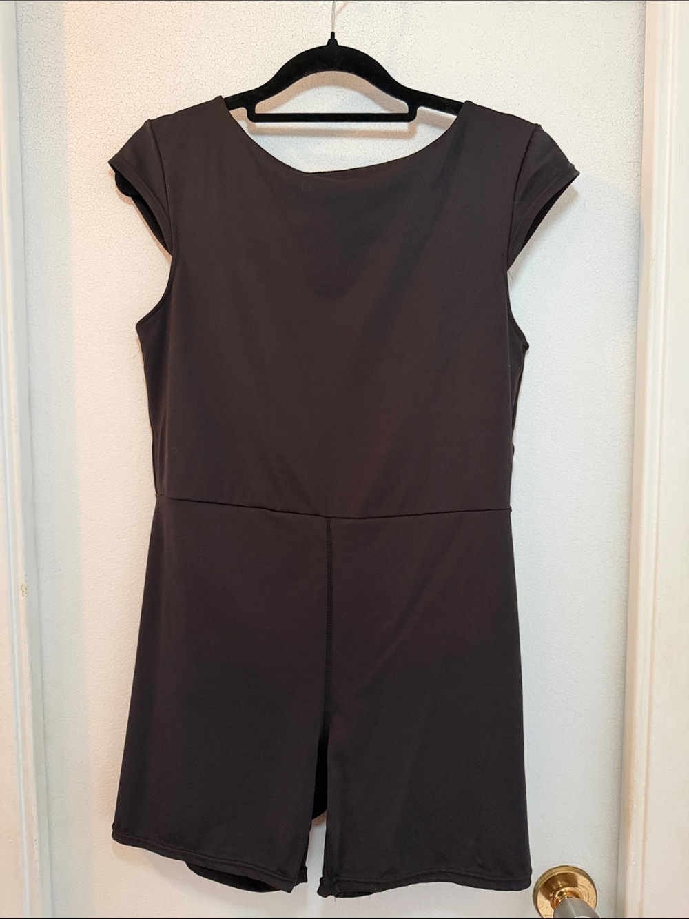 Ardene Black Cap-Sleeve Romper Jumpsuit
